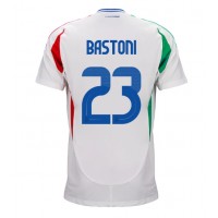 Italy Alessandro Bastoni #23 Replica Away Shirt Euro 2024 Short Sleeve